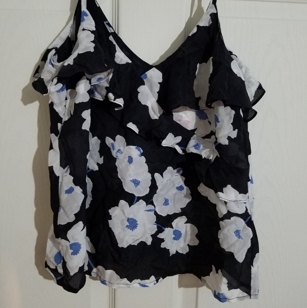 Lucky Brand womens size XS silk top NWT